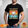 German Shepherd Easily Distracted By Dog And Skulls Vintage Shirt