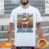 Cute Baby Yoda Santa Hug Chipotle What’s Your Superpower Vintage Retro Christmas Shirt - Design By Habittees.com