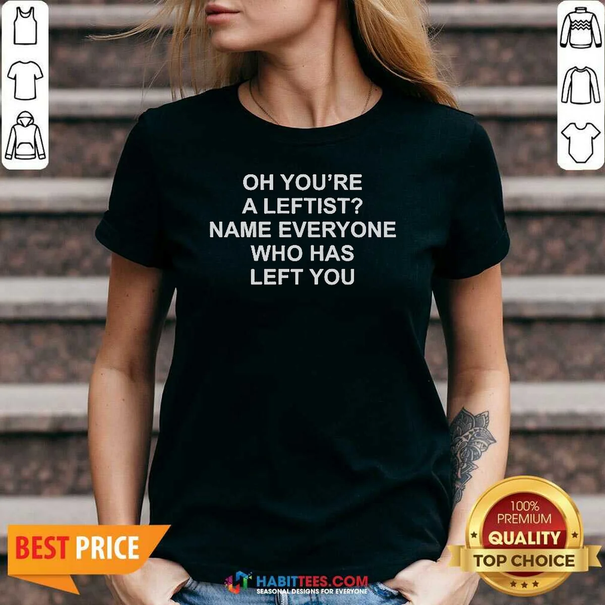Awesome Oh You'Re A Leftist Name V-Neck Shirt Awesome Oh You'Re A Leftist Name V-Neck Shirt