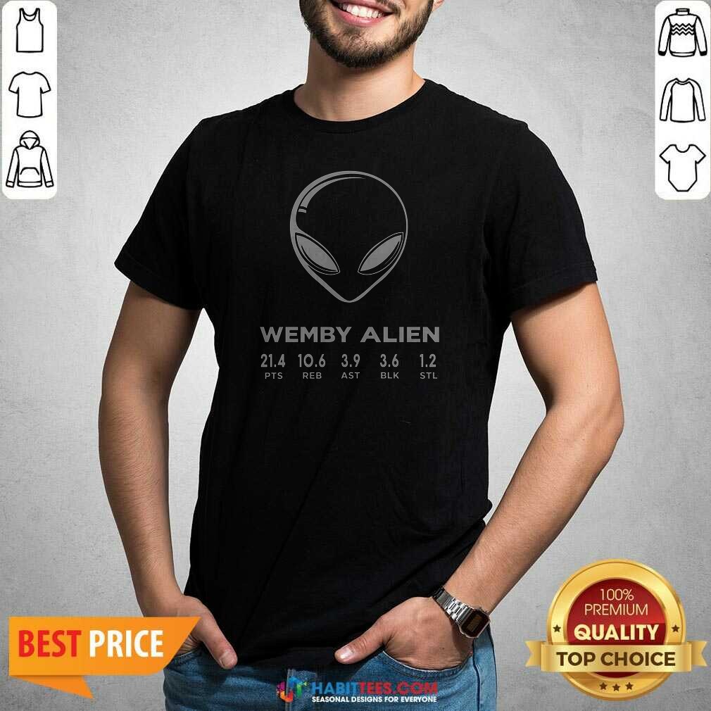 Funny Hot Wemby Alien Stats San Shirt Funny Hot Wemby Alien Stats San Shirt