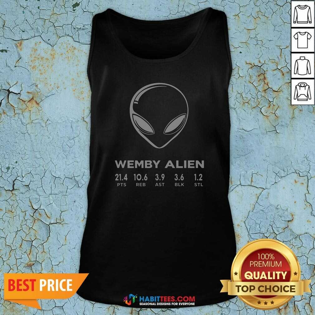 Funny Hot Wemby Alien Stats San Antonio Spurs Fan Tank Top
