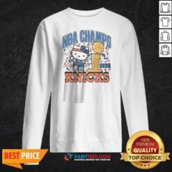 Good Hello Kitty X New York Knicks NBA Champs 2026 sweatshirt optimized featuring a cozy crewneck with vibrant team and Hello Kitty graphics