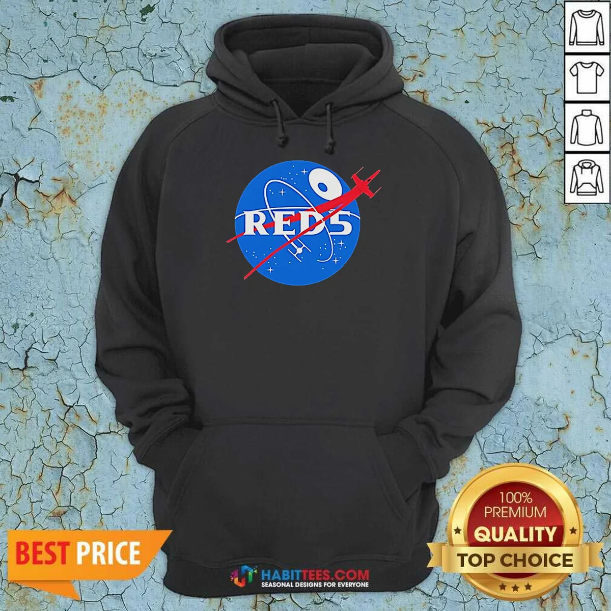 Nice Red 5 NASA Parody Logo Hoodie Nice Red 5 NASA Parody Logo Hoodie