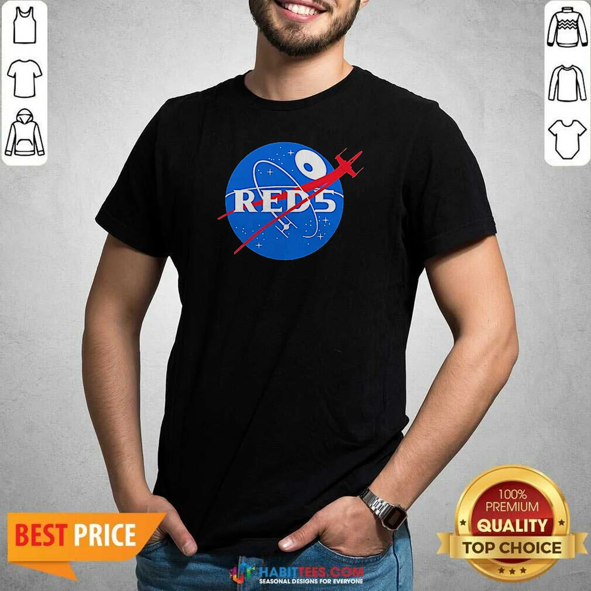 Nice Red 5 NASA Parody Logo Shirt Nice Red 5 NASA Parody Logo Shirt