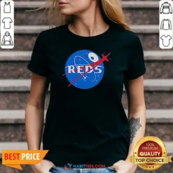Nice Red 5 NASA Parody Logo V-Neck Shirt