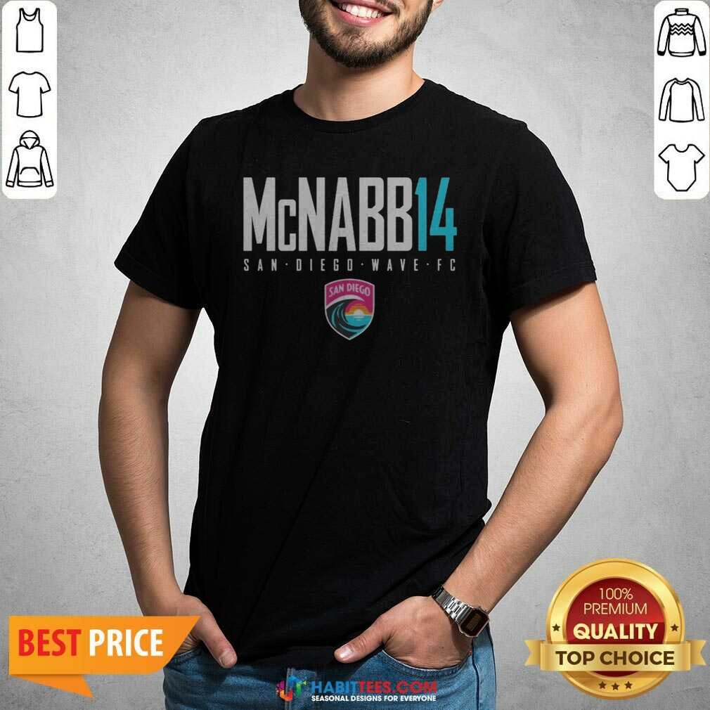 Official San Diego Wave FC Mcnabb 14 San Diego Wave FC Soccer Team Fan shirt optimized on Classic Shirt Official San Diego Wave FC Mcnabb 14 San Diego Wave FC Soccer Team Fan shirt optimized shown as a classic shirt preview