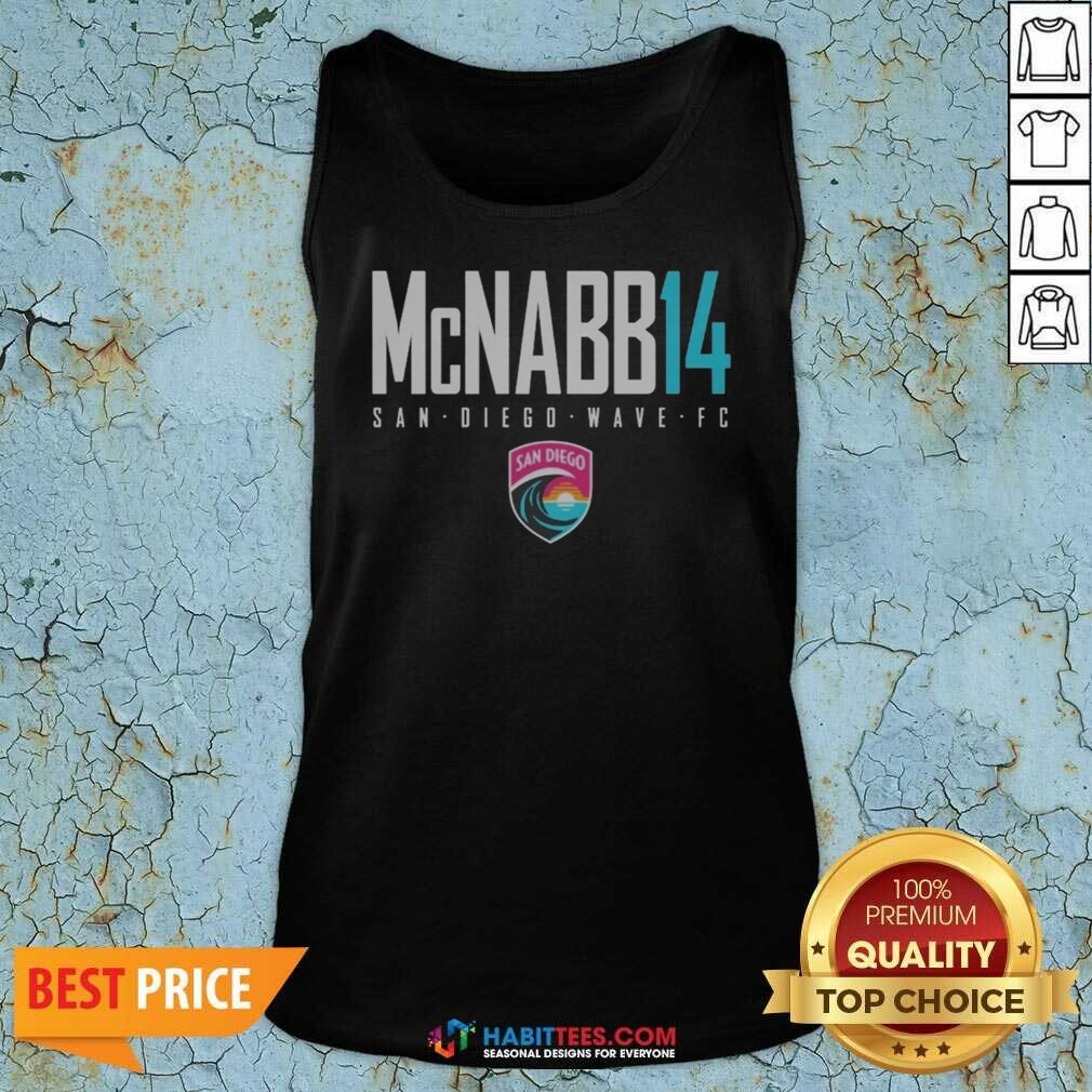 Official San Diego Wave FC Mcnabb 14 San Diego Wave FC Soccer Team Fan shirt optimized on Tank Top Official San Diego Wave FC Mcnabb 14 San Diego Wave FC Soccer Team Fan shirt optimized shown as a tank top preview
