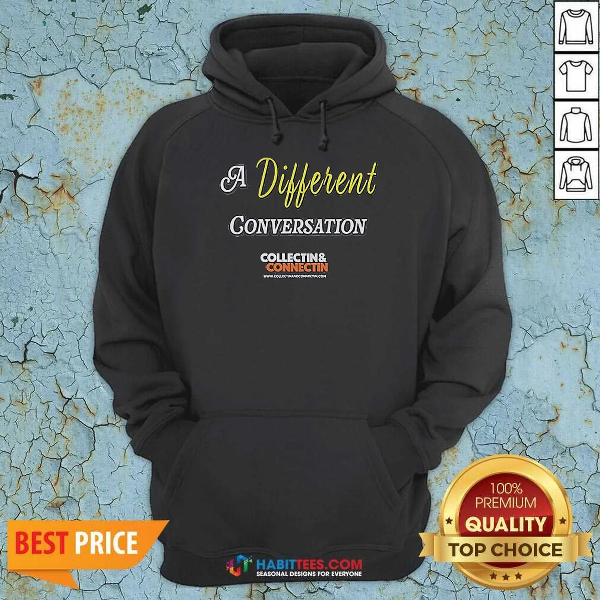 Premium A Different Conversation Collectin And Connectin Hoodie