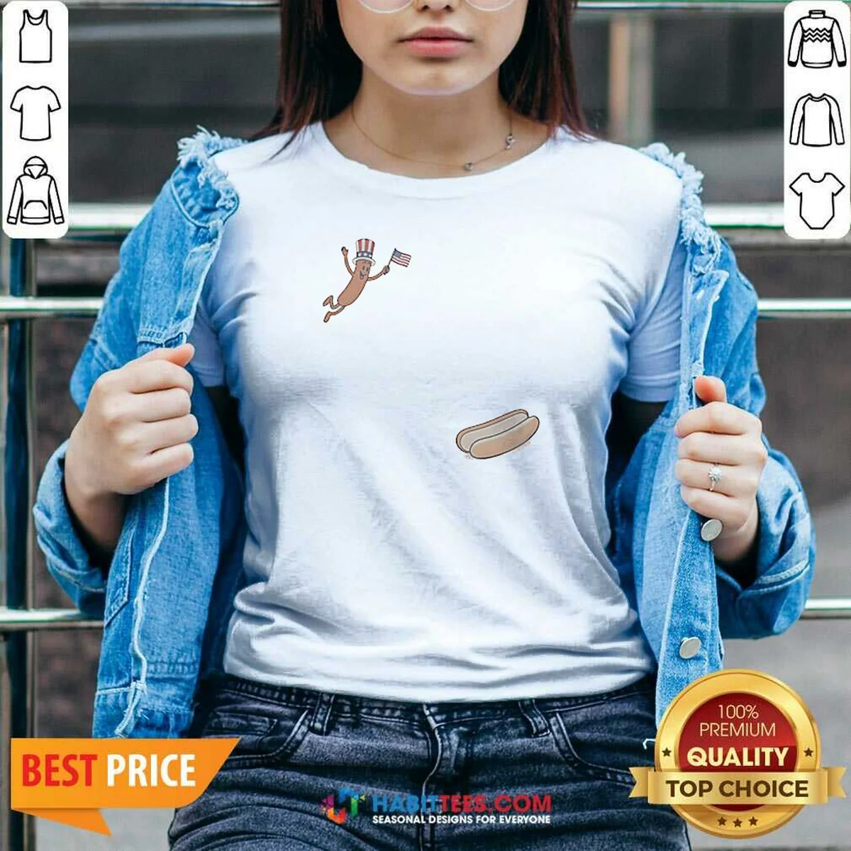 Premium Hotdog Freedom Dive Meme Shirt V-Neck Shirt Premium Hotdog Freedom Dive Meme Shirt V-Neck Shirt