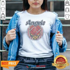 Premium MLB X Grateful Dead X Angels Americana V-Neck Shirt