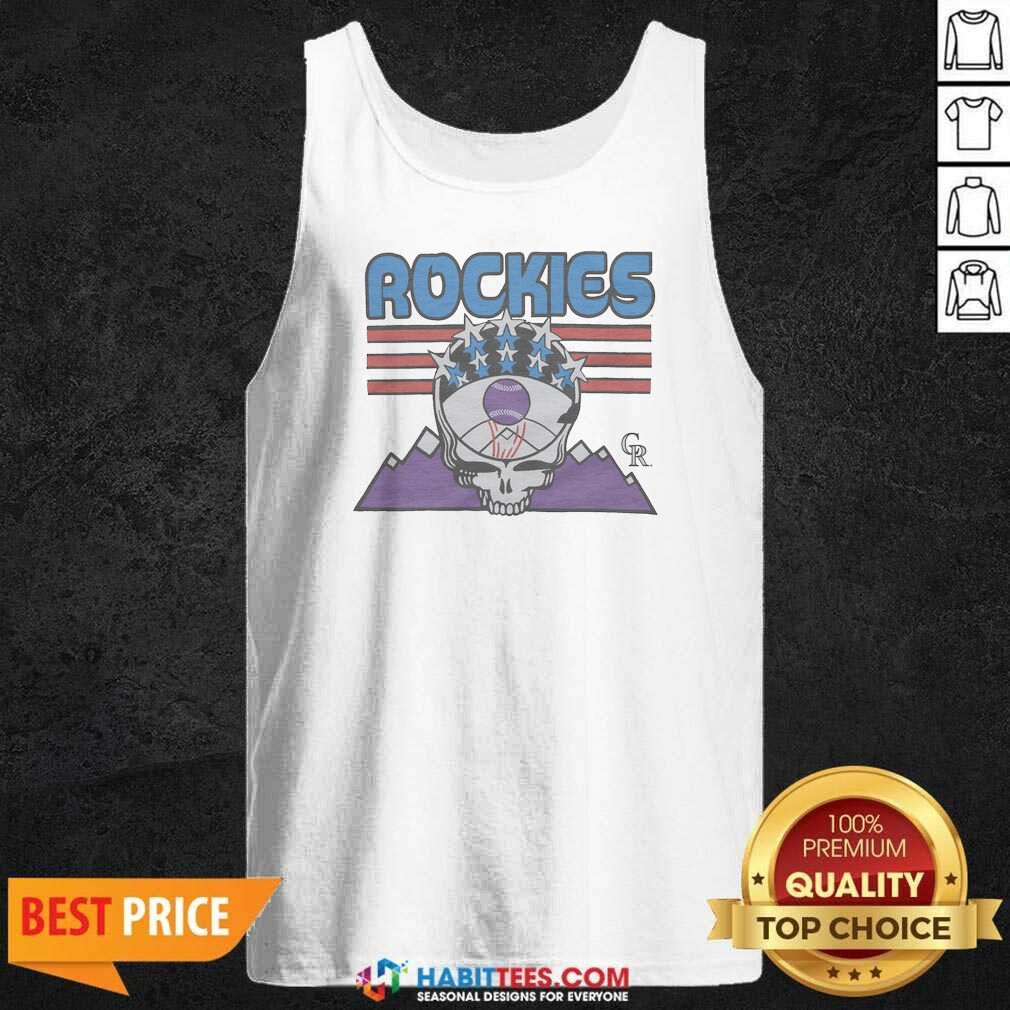 Premium MLB X Grateful Dead X Rockies Americana Tank Top