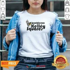 Premium Worcester Kelley Squares Wordester Kelley Squares V Neck Shirt v neck optimized in dark color, front view