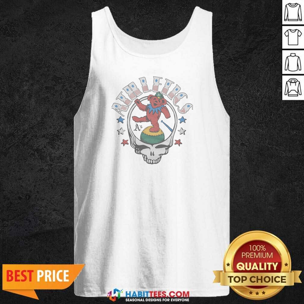 Top MLB X Grateful Dead X Athletics Americana Tank Top