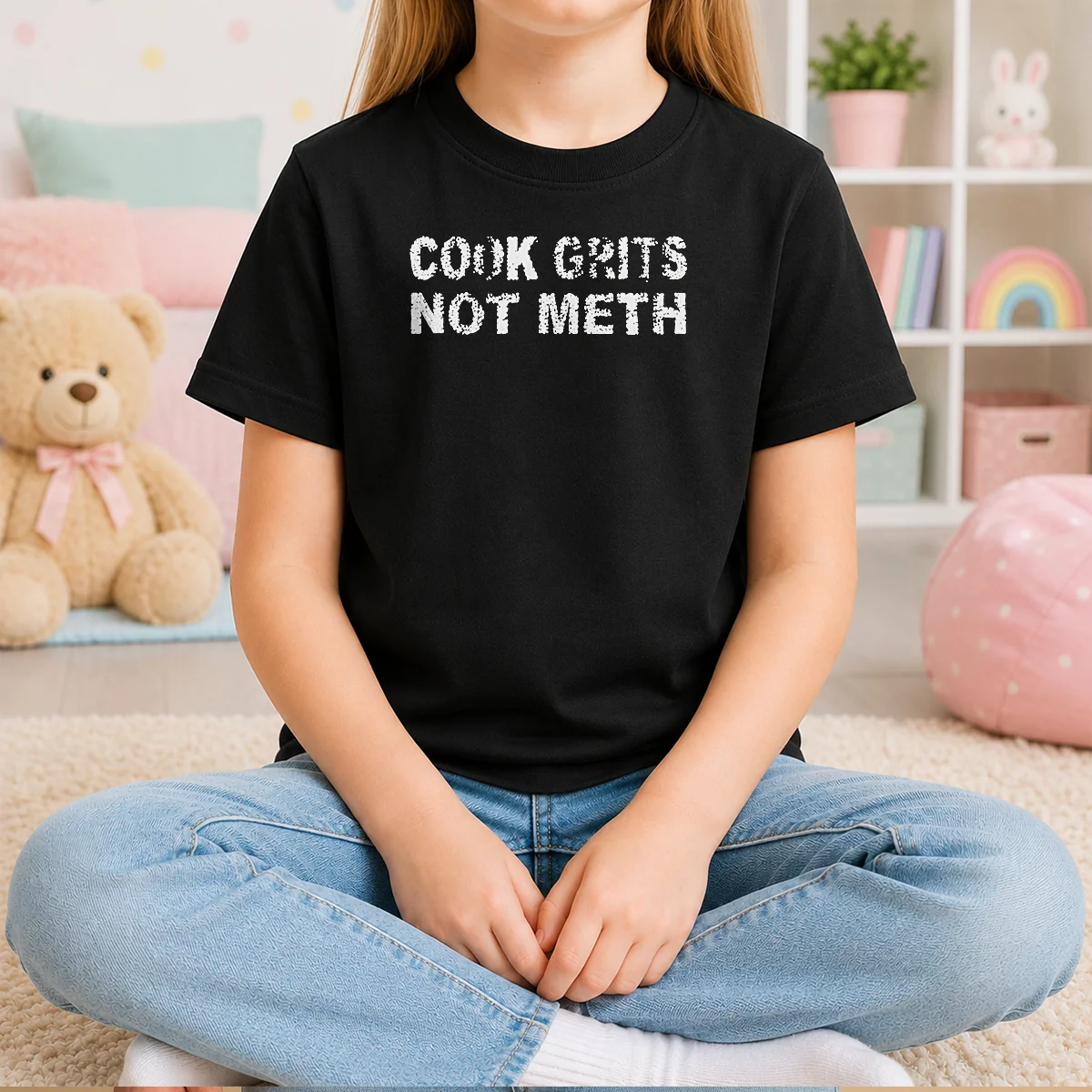Awesome Cook Grits Not Meth Kids T-Shirt
