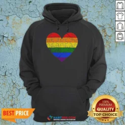 Funny Homosexual Love Rainbow Heart Puzzle Hoodie