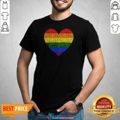 Funny Homosexual Love Rainbow Heart Puzzle