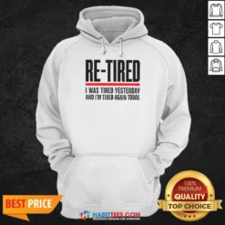 Good RE TIRED Funny Office Burnout Graphic Geek Hoodie