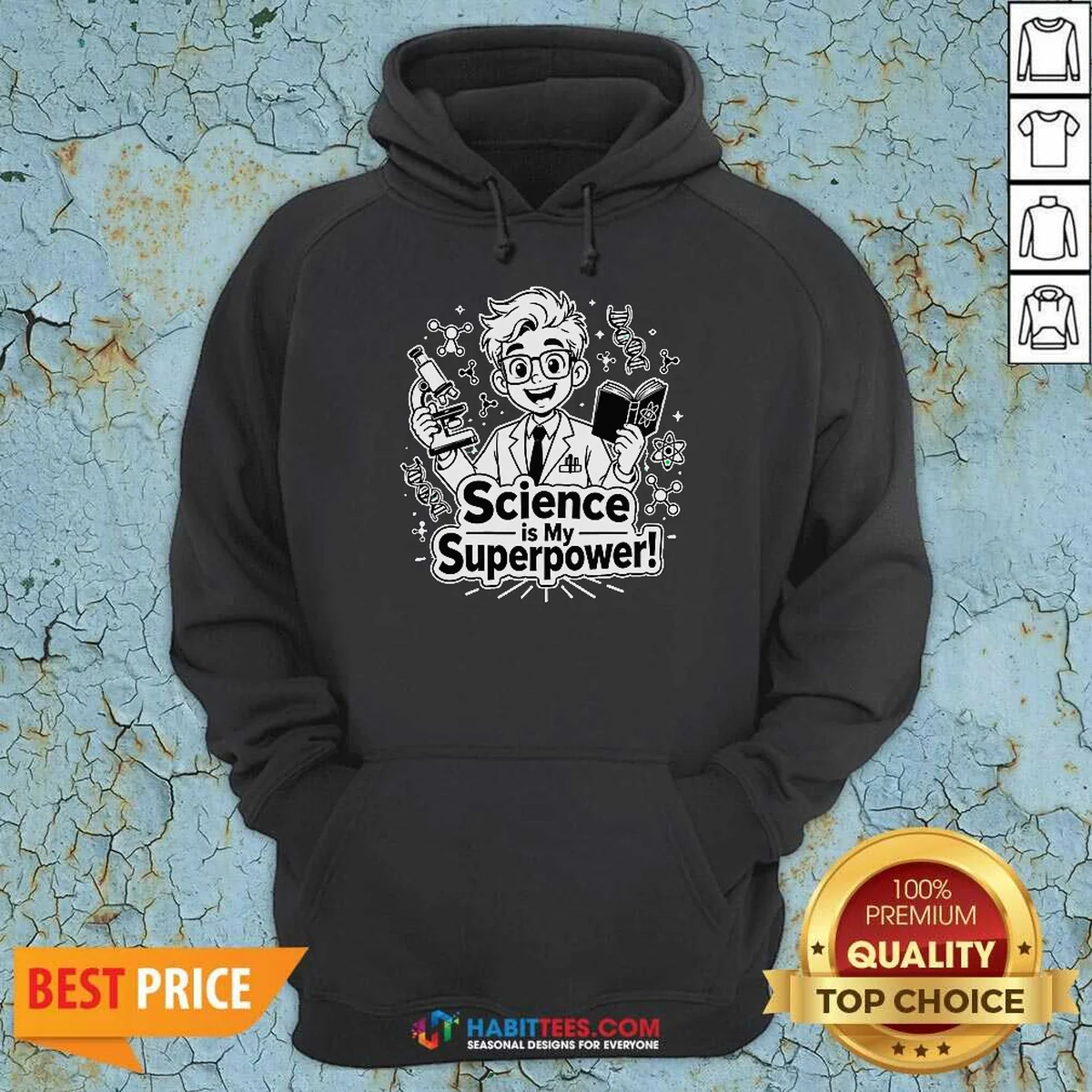 Good Science Is My Superpower Line Hoodie Good Science Is My Superpower Line Hoodie