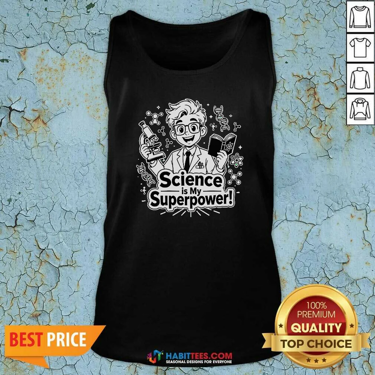 Good Science Is My Superpower Line Art Tank Top