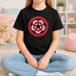 Hot Captain America Marvel Cinematic Universe UEFA Champions Kids T-Shirt