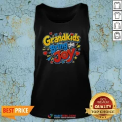 Hot Grandparents Day Grandkids Bring The Joy Pop Art Tank Top