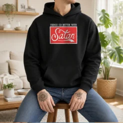 Nice Top Things Go Better With Satan Hoodie