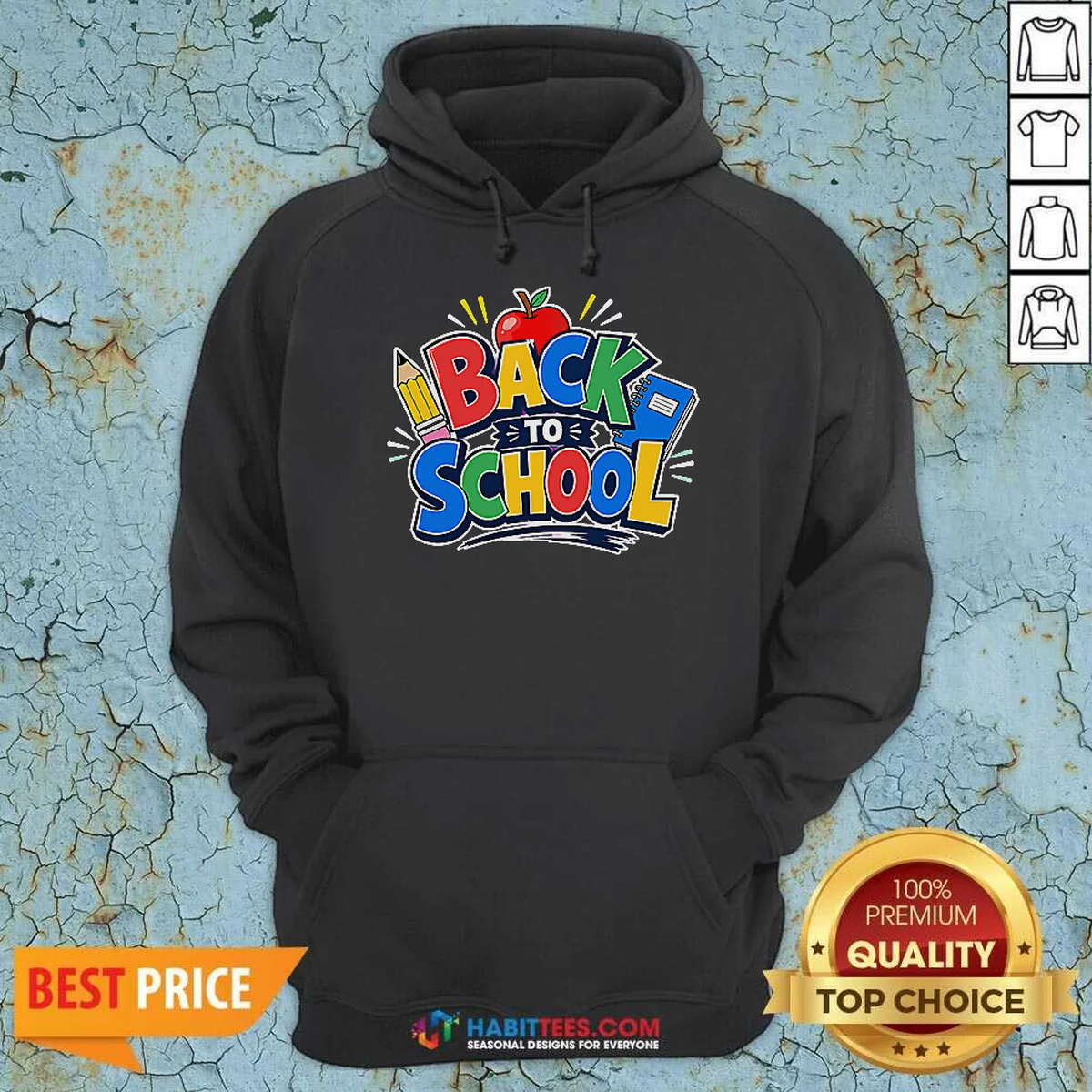 Official Back To School Excitement Graphic Hoodie Official Back To School Excitement Graphic Hoodie