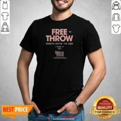 Top Free Throw Moments Before The Wind A Product Of Wax Promotional Barcode Label shirt optimized on a classic crew neck cotton tee
